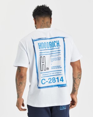 Hoodrich OG Akira T-shirt Herr Vita | 49026-TCYU