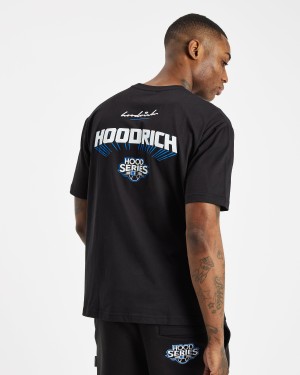 Hoodrich Stadium T-shirt Herr Svarta | 96780-QTID