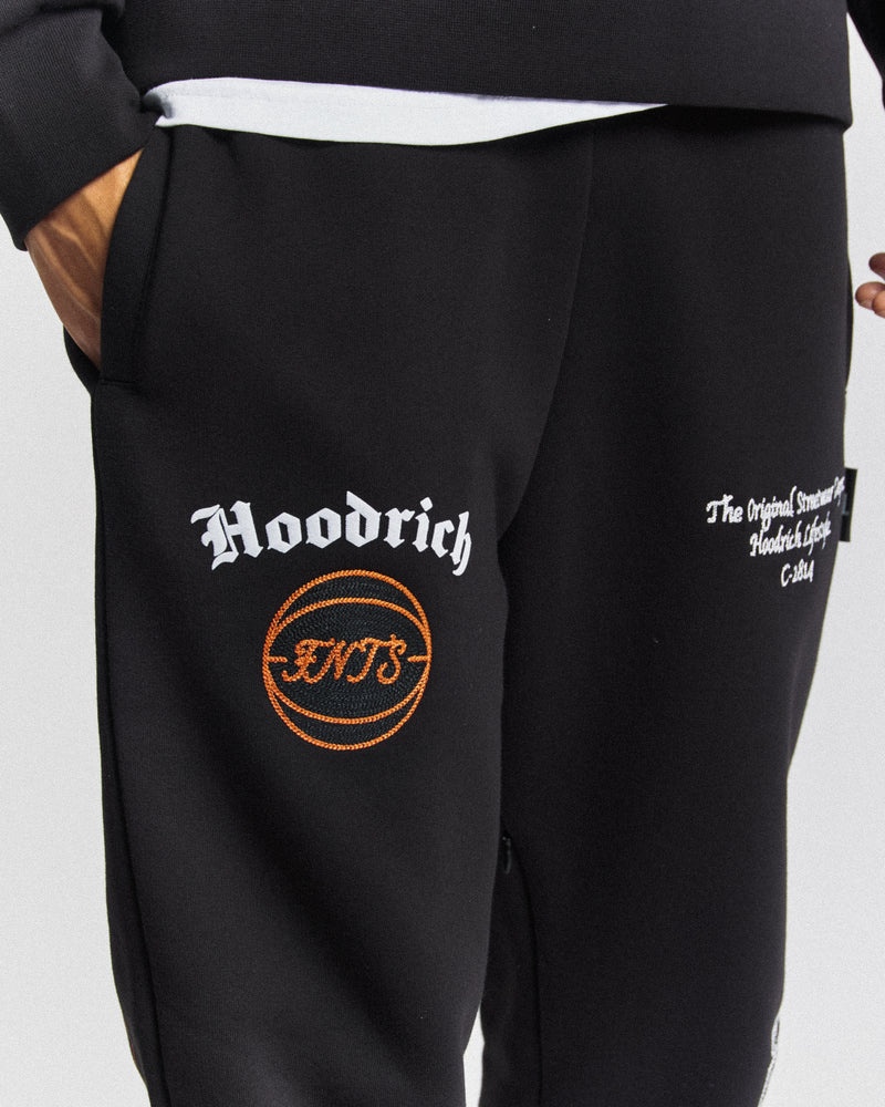 Hoodrich Net Joggingbyxor Herr Svarta | 43795-GMLJ