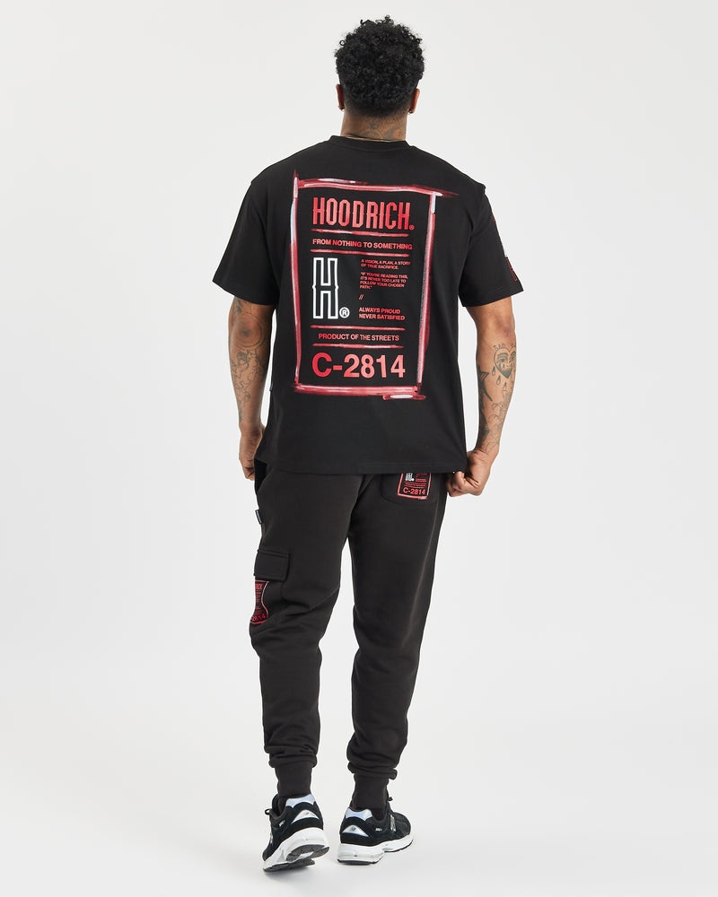 Hoodrich OG Akira T-shirt Herr Svarta | 84312-POJN