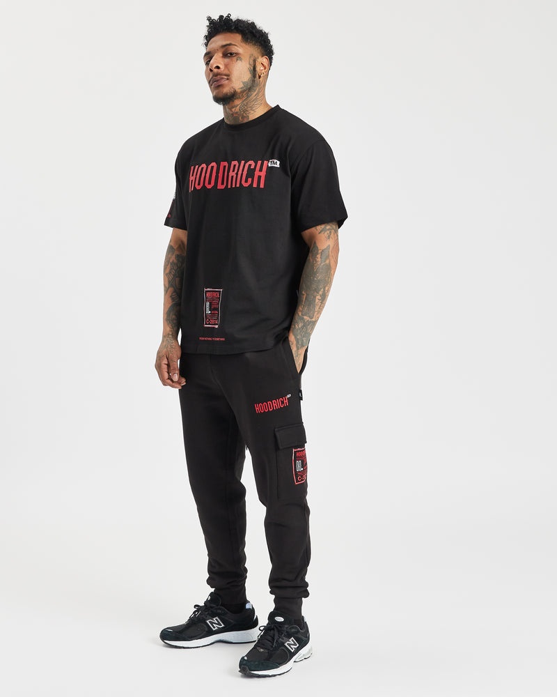 Hoodrich OG Akira T-shirt Herr Svarta | 84312-POJN