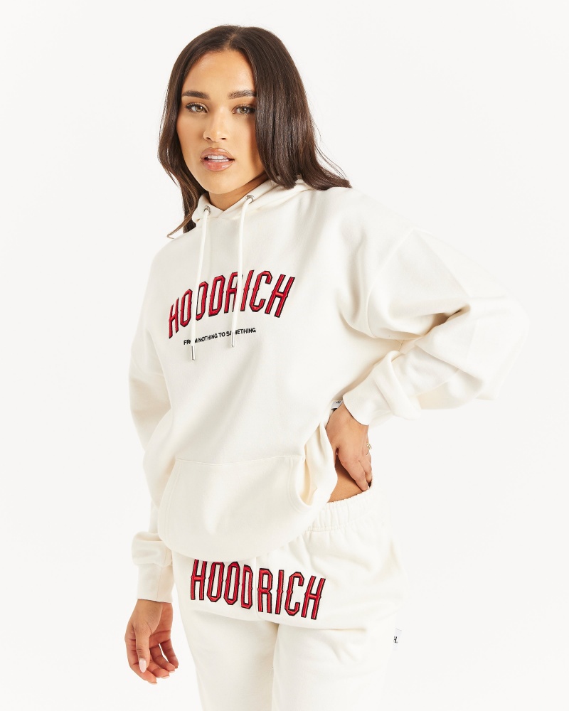 Hoodrich OG Breeze Hoodie Dam Grädde | 81374-RLUO