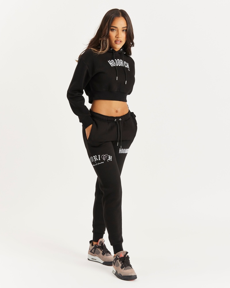 Hoodrich OG Calor Joggingbyxor Dam Svarta | 45872-HGXQ