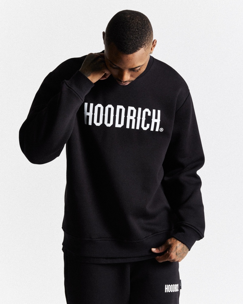 Hoodrich OG Core Sweatshirt Herr Svarta | 60138-FDVE