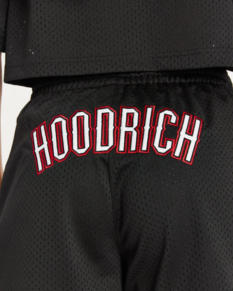 Hoodrich OG Court Shorts Dam Svarta | 91634-PGAO