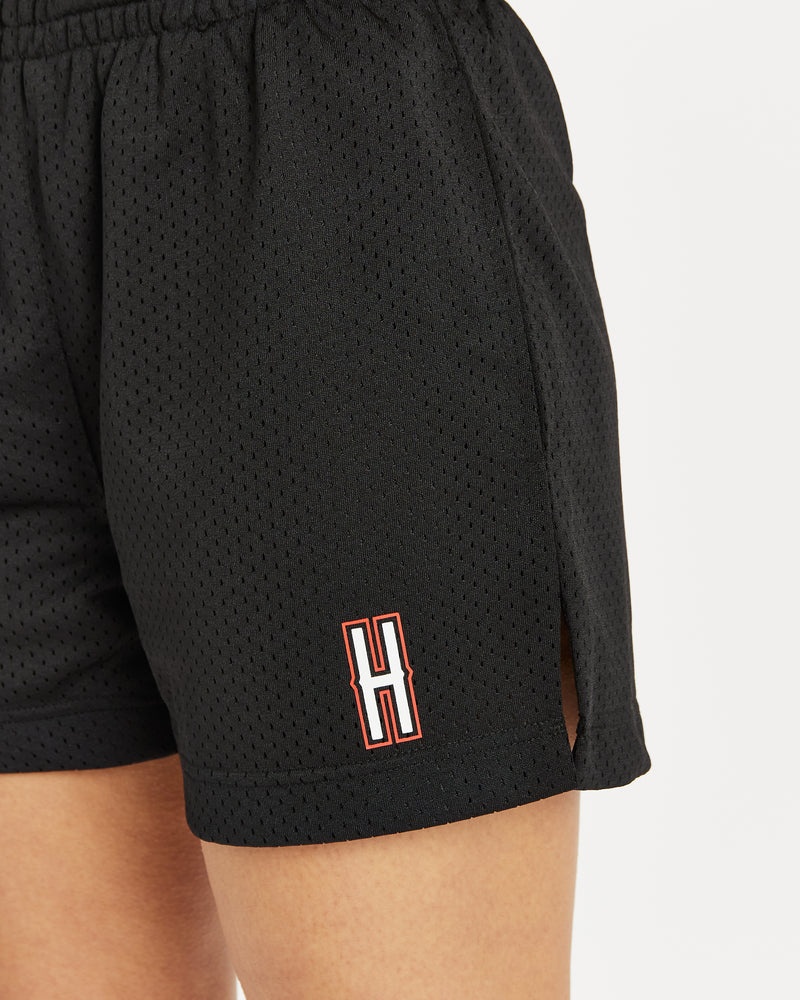 Hoodrich OG Court Shorts Dam Svarta | 91634-PGAO