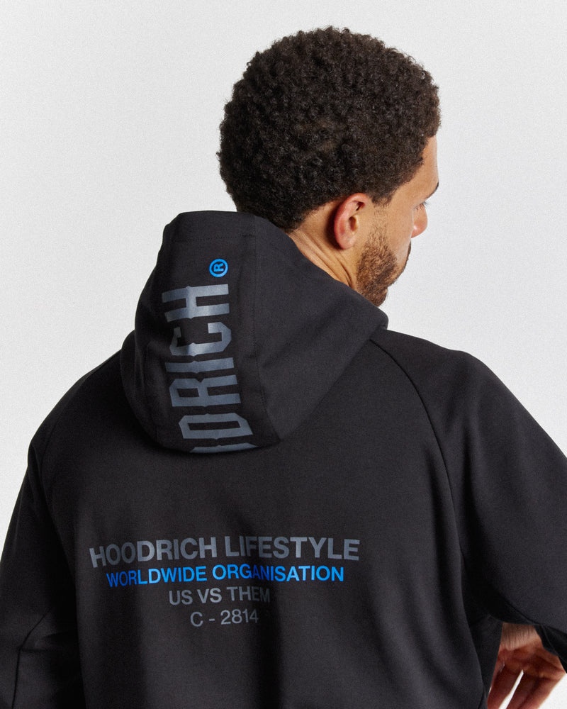 Hoodrich OG Cycle Full Zip Hoodie Herr Svarta | 90513-ETRG