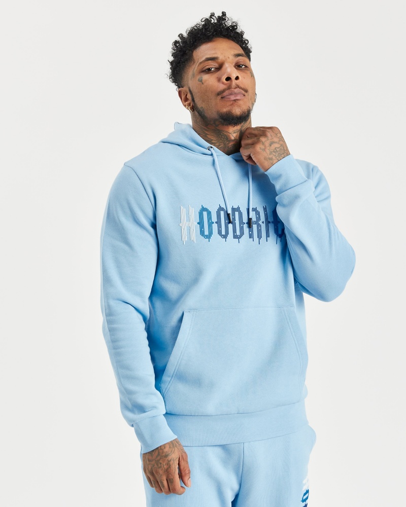 Hoodrich OG Dash Hoodie Herr Blå | 37406-KUTY