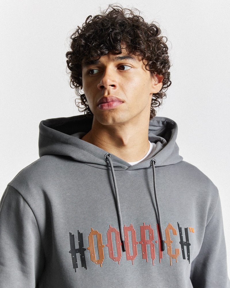 Hoodrich OG Dash Hoodie Herr Grå | 73694-YDMZ