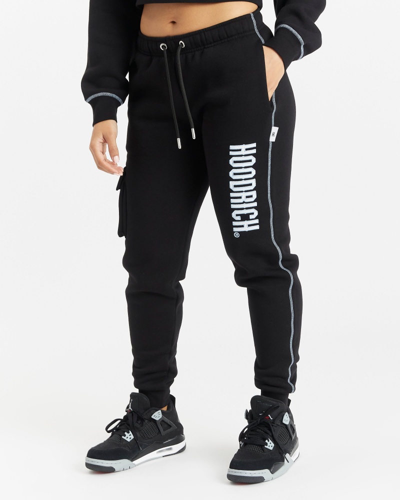 Hoodrich OG Distinct Slim Fit Joggingbyxor Dam Svarta | 94765-ZSPR