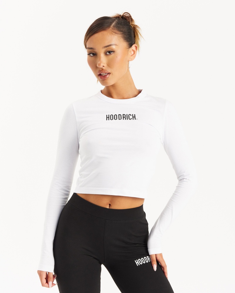 Hoodrich OG Intel L/S T-shirt Dam Vita | 20391-FWSA