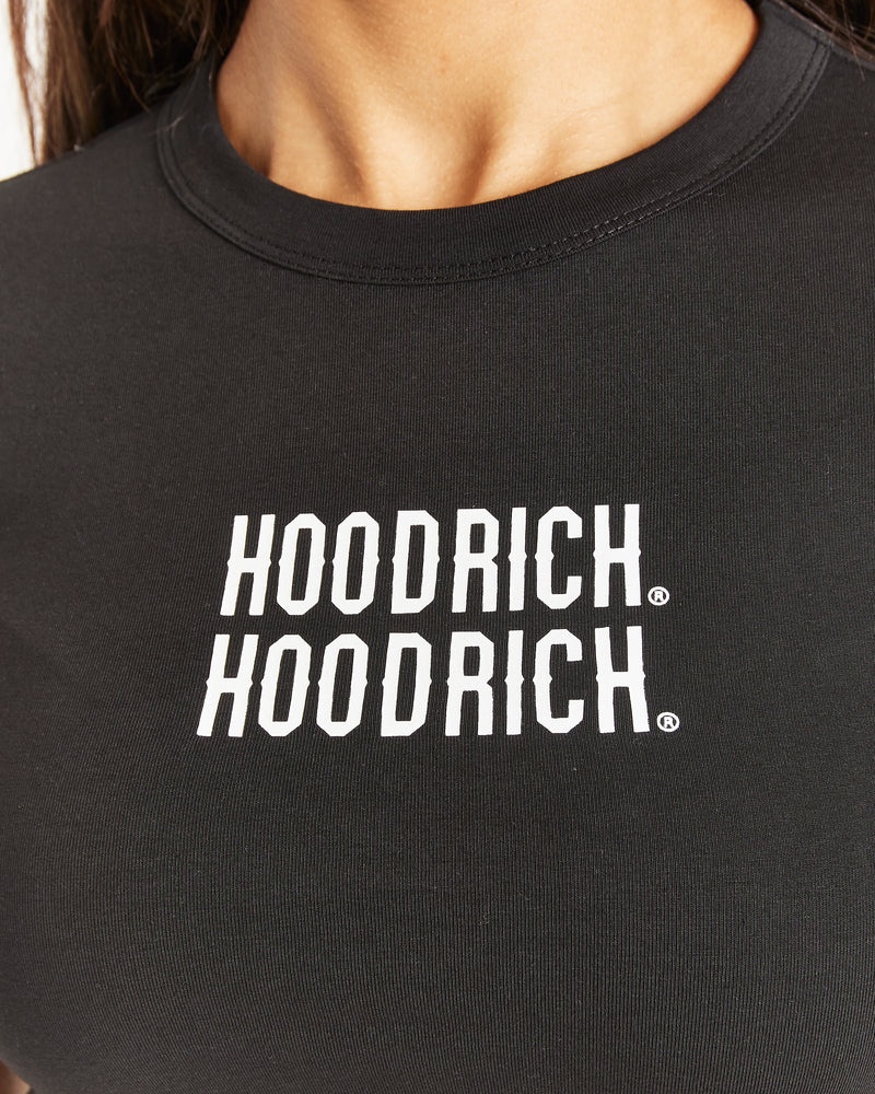 Hoodrich OG Intel V2 Fitted T-shirt Dam Svarta | 58623-LMYS