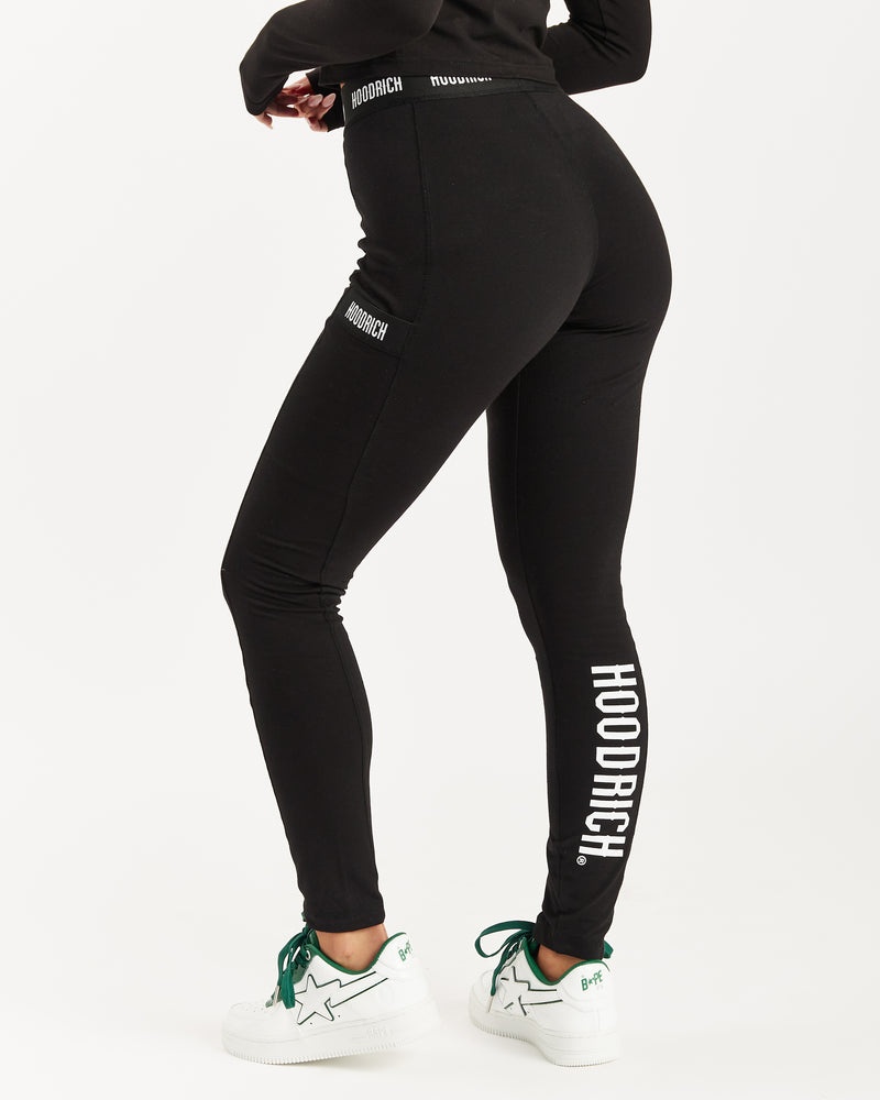 Hoodrich OG Intel V2 Leggings Dam Svarta | 85029-YTEM