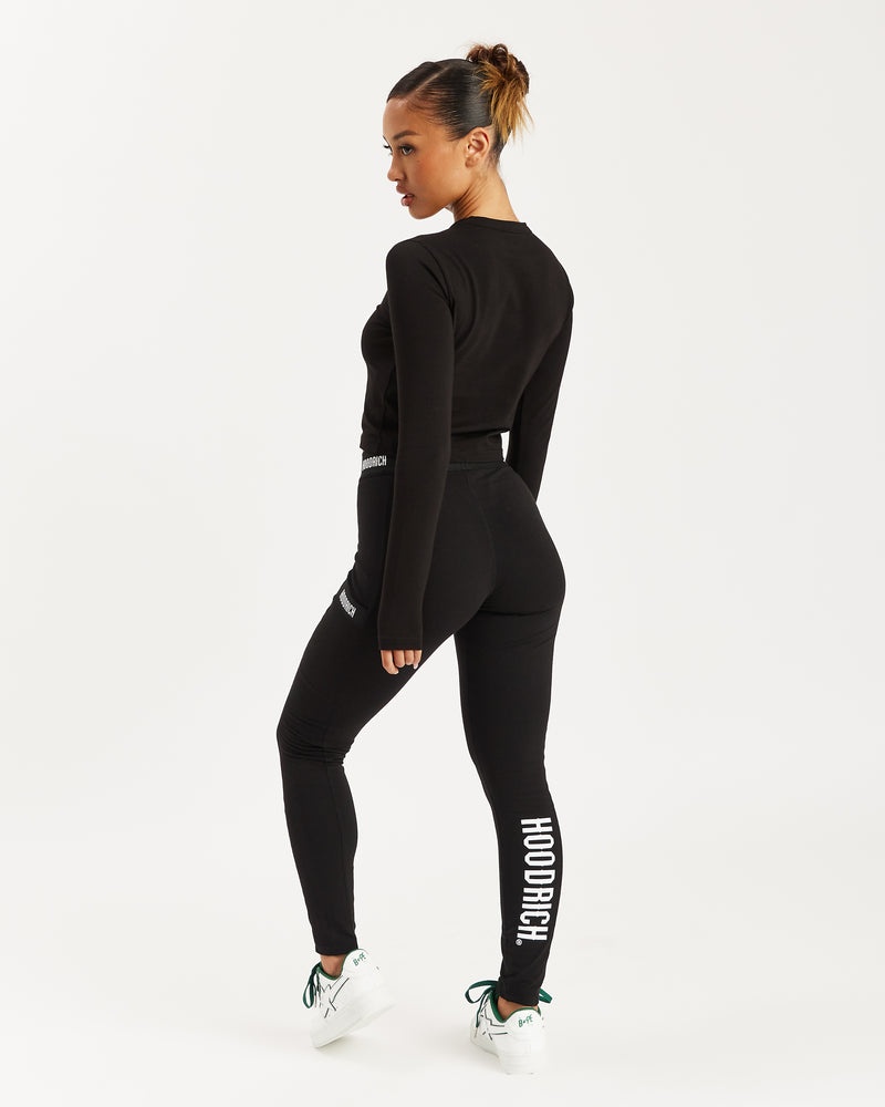 Hoodrich OG Intel V2 Leggings Dam Svarta | 85029-YTEM