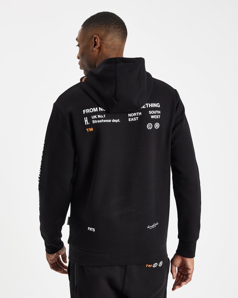 Hoodrich OG Limit Hoodie Herr Svarta | 30469-JYKV