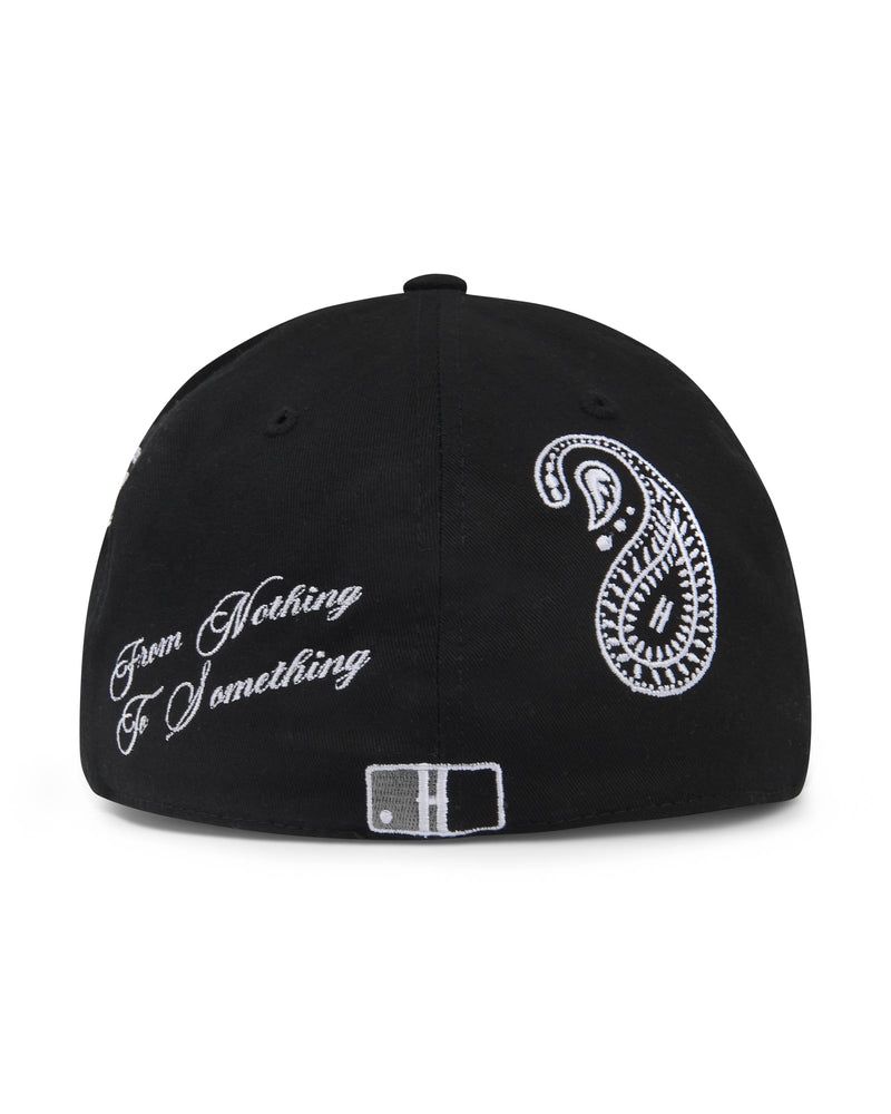 Hoodrich OG Motif Fitted Hatt Herr Svarta | 91028-DVEK