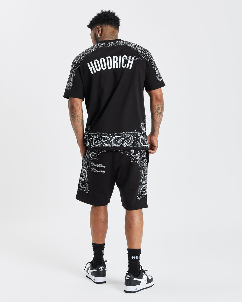 Hoodrich OG Motif Shorts Herr Svarta | 51643-SYBL