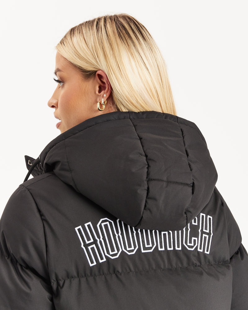 Hoodrich OG Sia Longline Jackor Dam Svarta | 76098-ZMUT