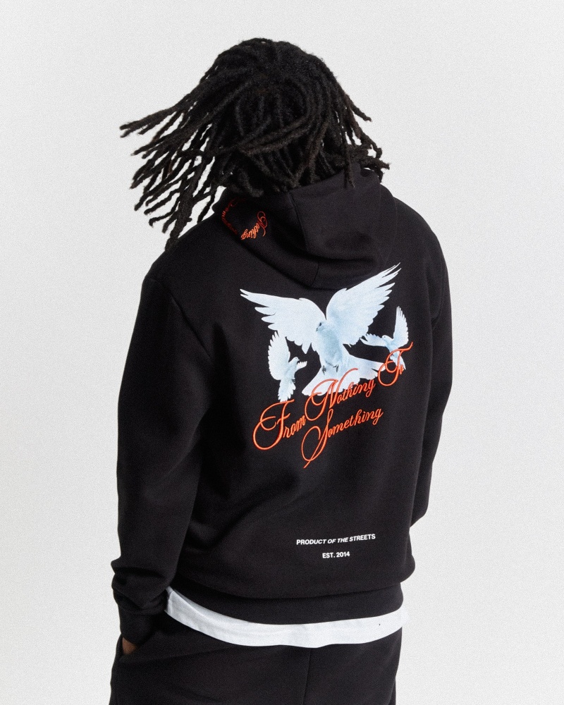 Hoodrich OG Take Flight V2 Hoodie Herr Svarta | 04268-UMEN