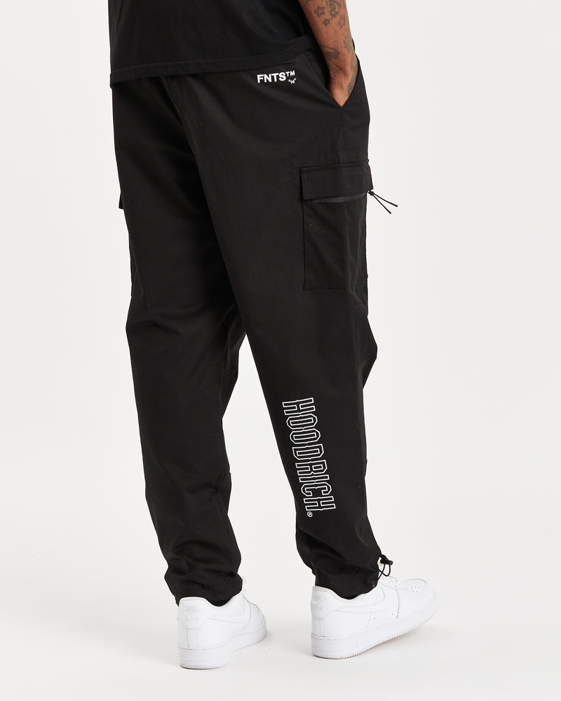 Hoodrich OG Trek Cargo Byxor Herr Svarta | 69743-WMBA