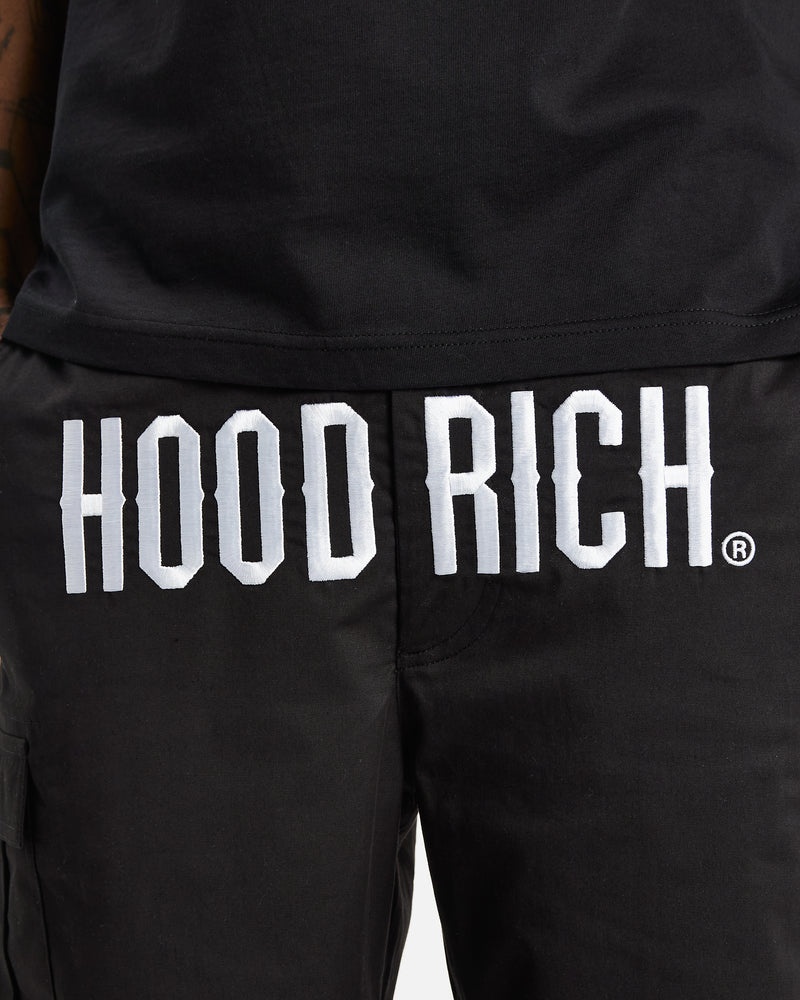 Hoodrich OG Trek Cargo Shorts Herr Svarta | 58429-DMHG