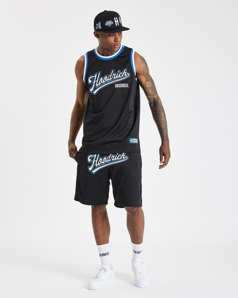 Hoodrich Stadium Basketball Shorts Herr Svarta | 82403-SLIX