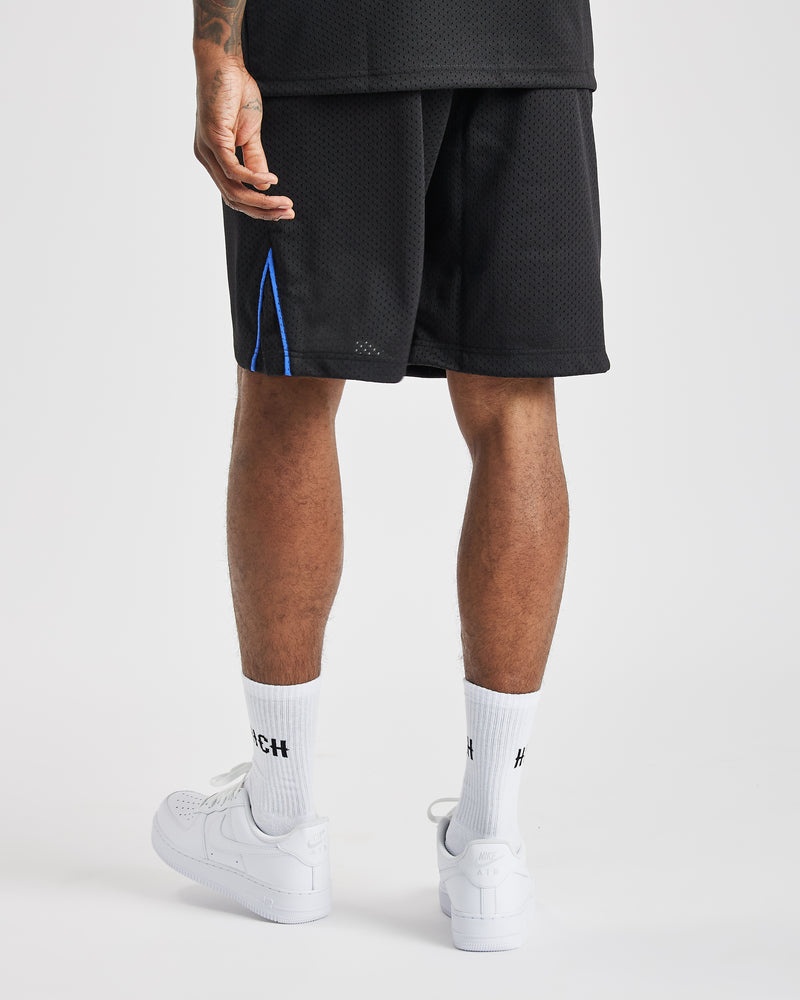 Hoodrich Stadium Basketball Shorts Herr Svarta | 82403-SLIX