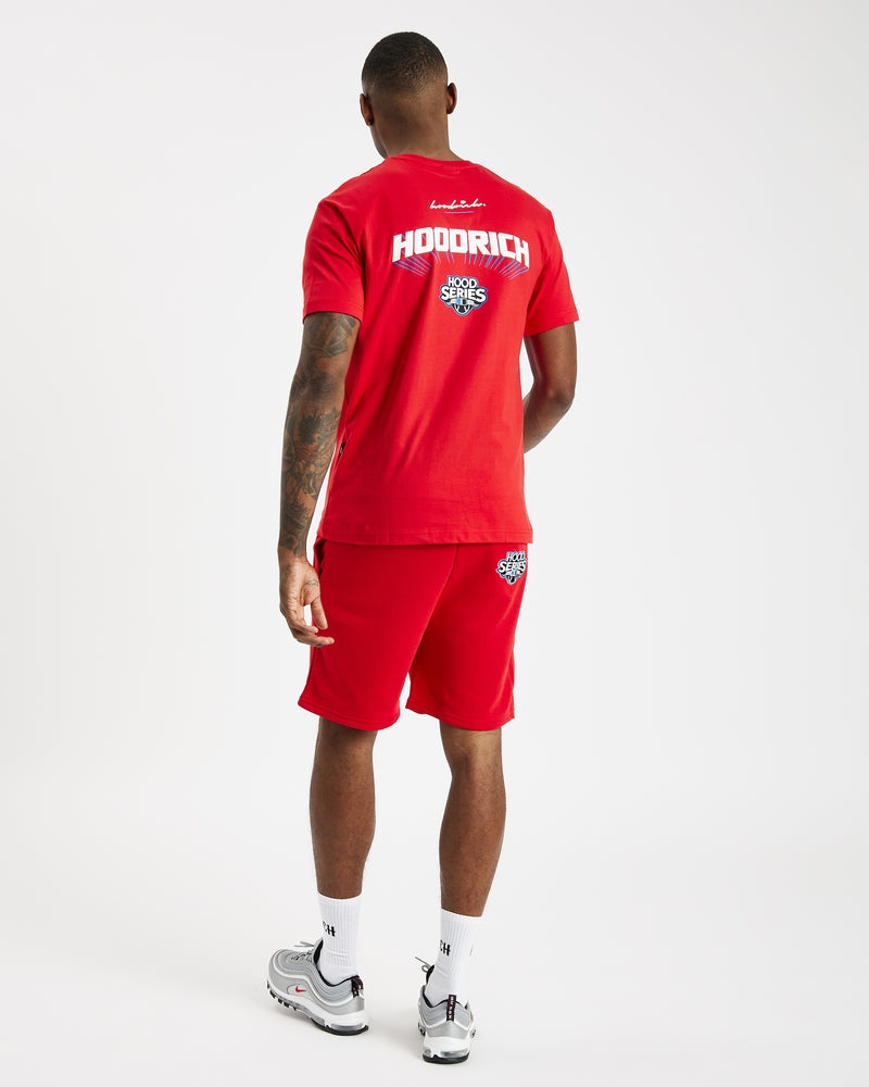 Hoodrich Stadium Shorts Herr Röda | 75309-EMIZ