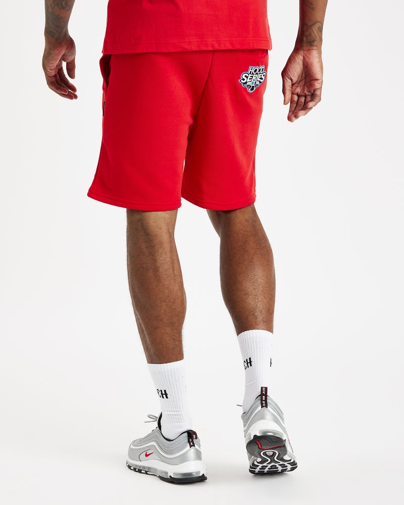 Hoodrich Stadium Shorts Herr Röda | 75309-EMIZ