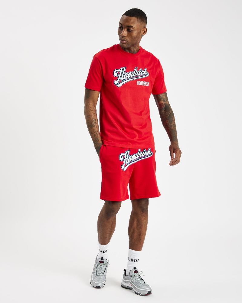 Hoodrich Stadium Shorts Herr Röda | 75309-EMIZ