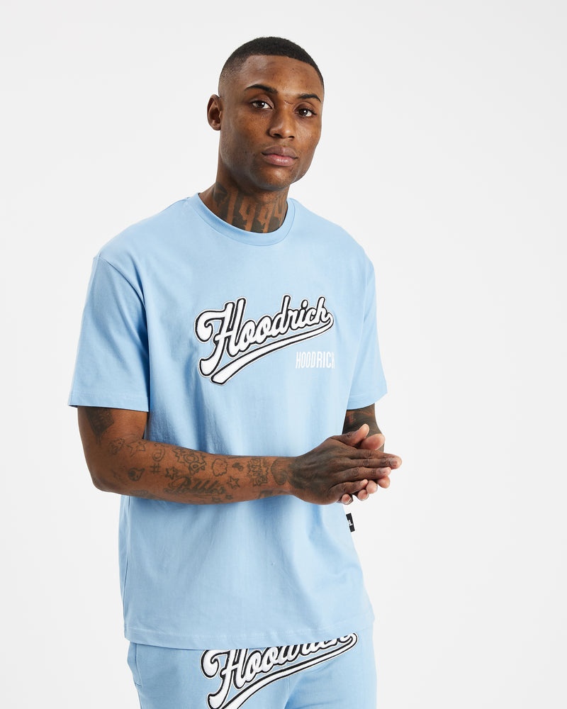 Hoodrich Stadium T-shirt Herr Blå | 10943-JSOA