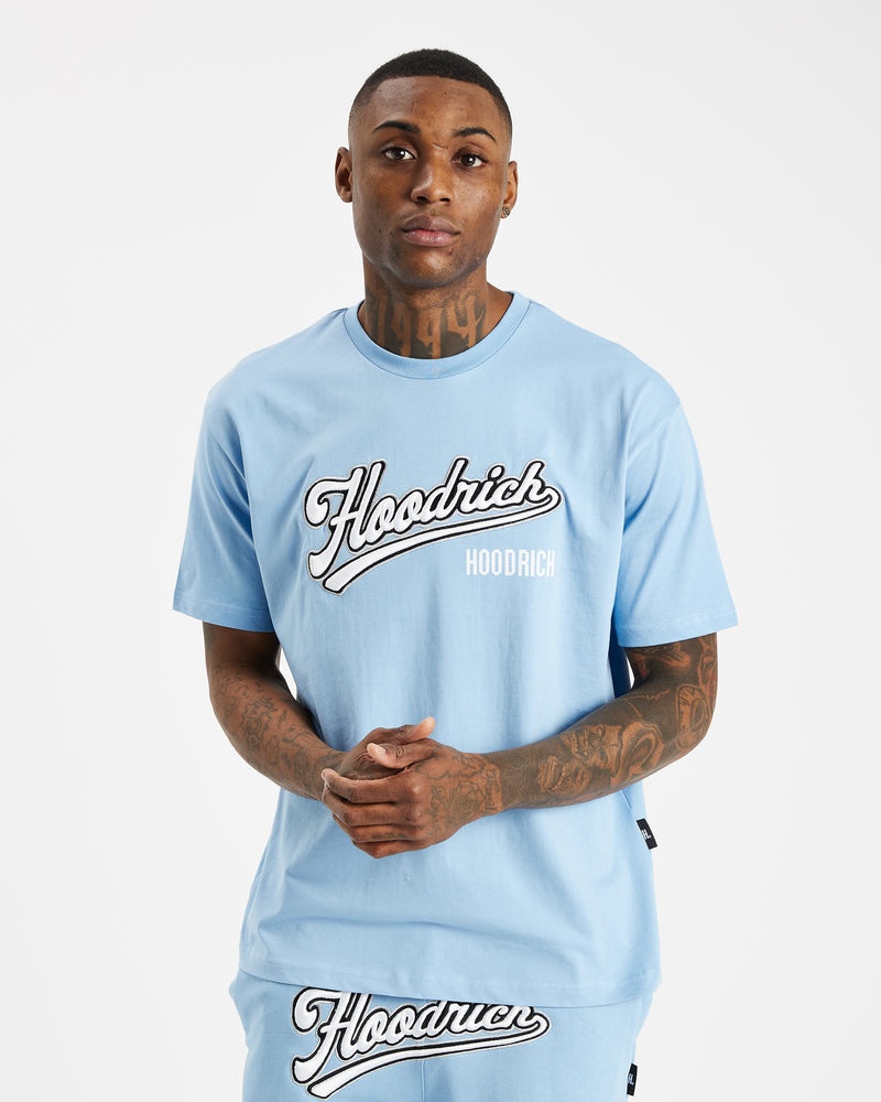 Hoodrich Stadium T-shirt Herr Blå | 10943-JSOA