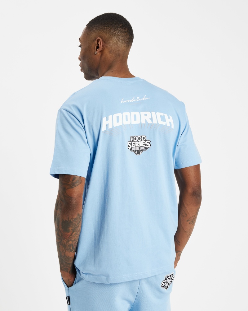 Hoodrich Stadium T-shirt Herr Blå | 10943-JSOA