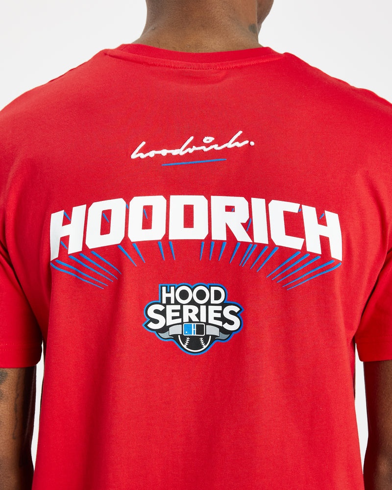 Hoodrich Stadium T-shirt Herr Röda | 63948-UCKE