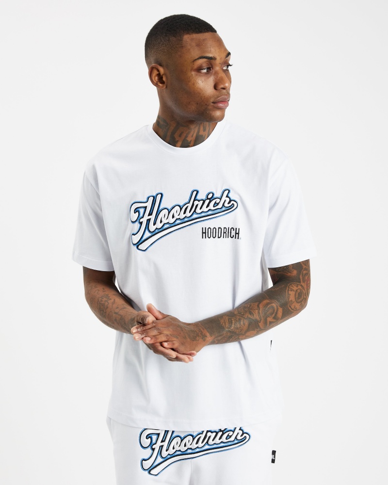 Hoodrich Stadium T-shirt Herr Vita | 87051-QDNA