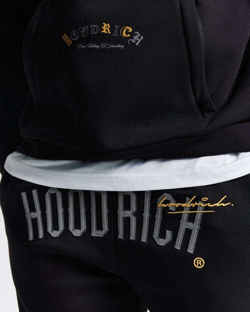 Hoodrich Stature Joggingbyxor Herr Svarta | 85467-KRAW