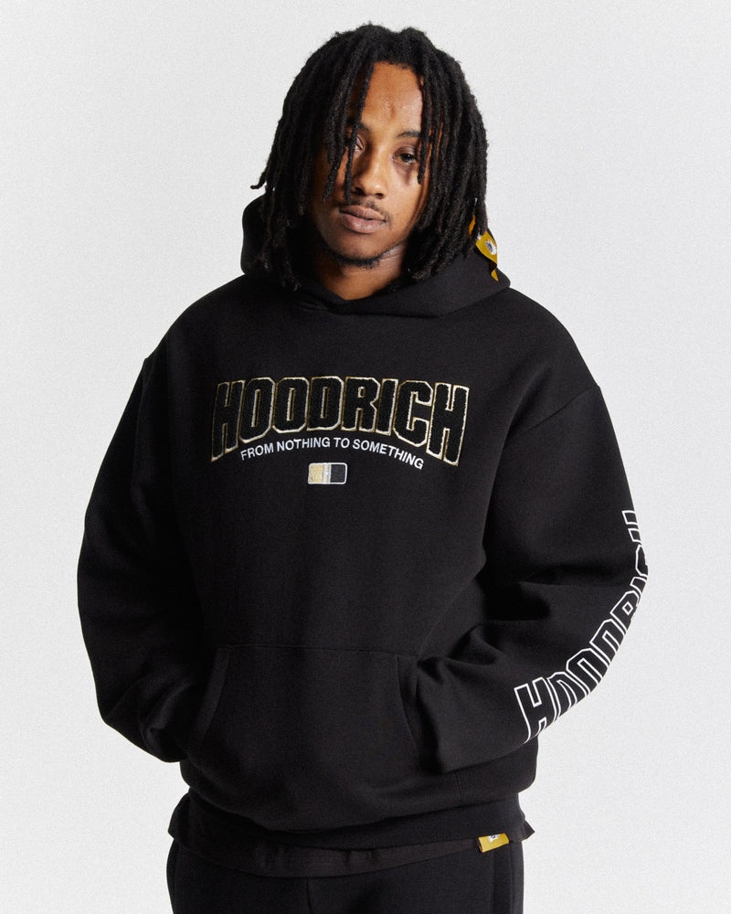 Hoodrich Zenith Oversized Hoodie Herr Svarta | 14069-ZMQS