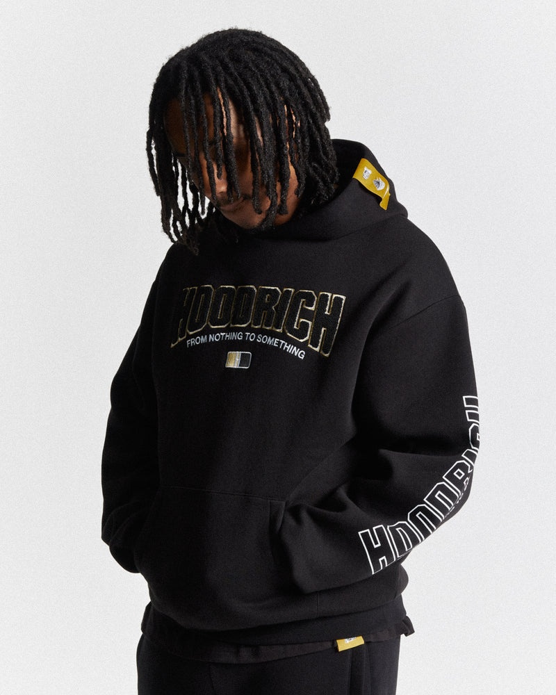 Hoodrich Zenith Oversized Hoodie Herr Svarta | 14069-ZMQS