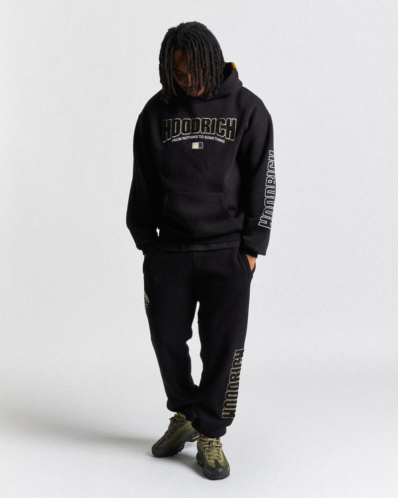 Hoodrich Zenith Oversized Joggingbyxor Herr Svarta | 18562-FXNK