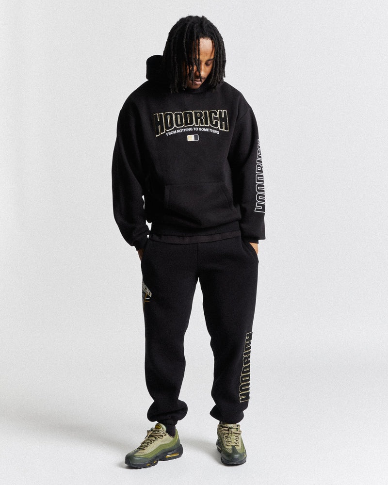 Hoodrich Zenith Oversized Joggingbyxor Herr Svarta | 18562-FXNK